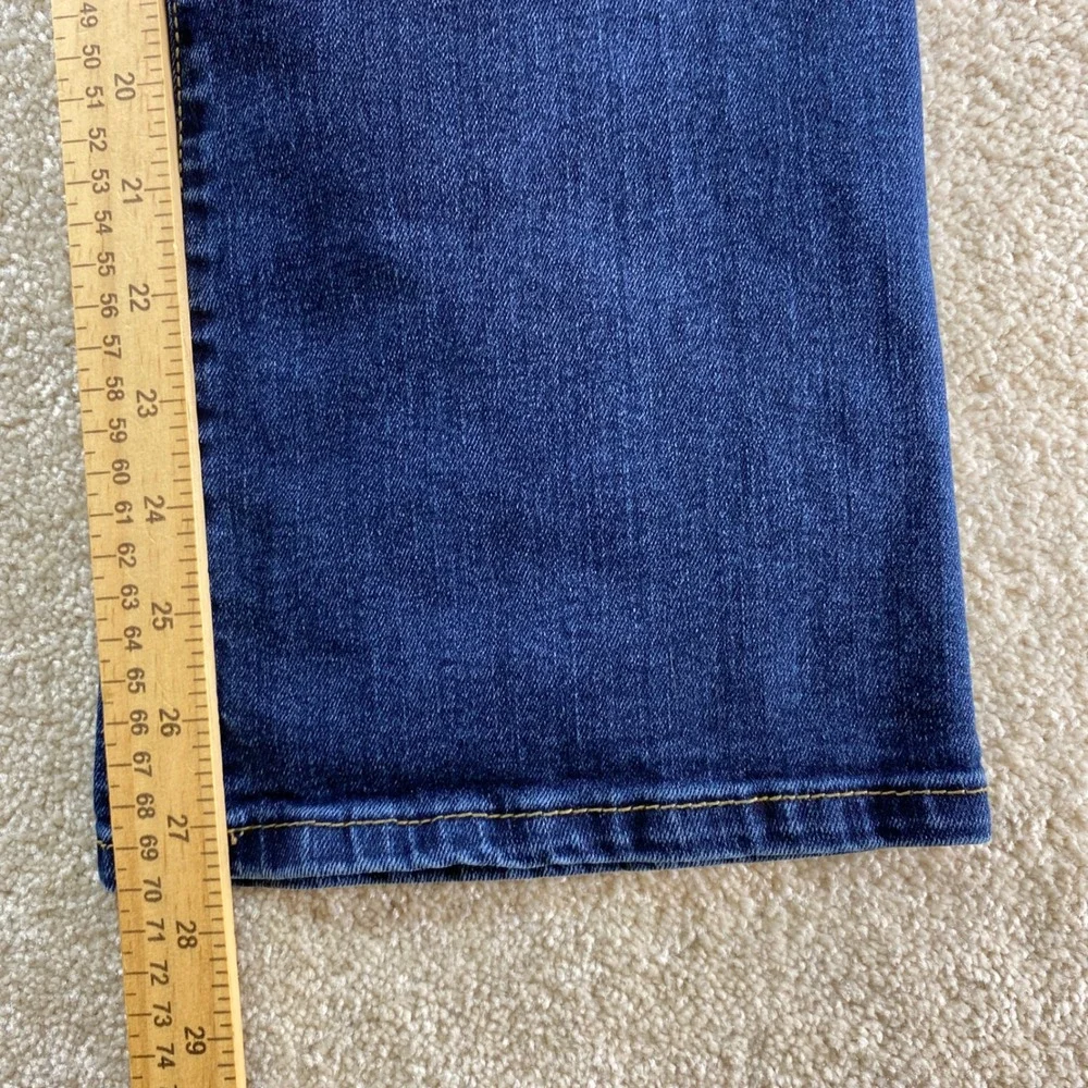 St. John's Bay Bootcut Jeans Womens 6P Blue Excellent Stretch Dark Wash Petite‎
